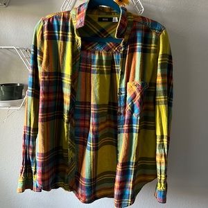 BDG urban outfitters Green,Red, Blue Plaid Shirt Flannel